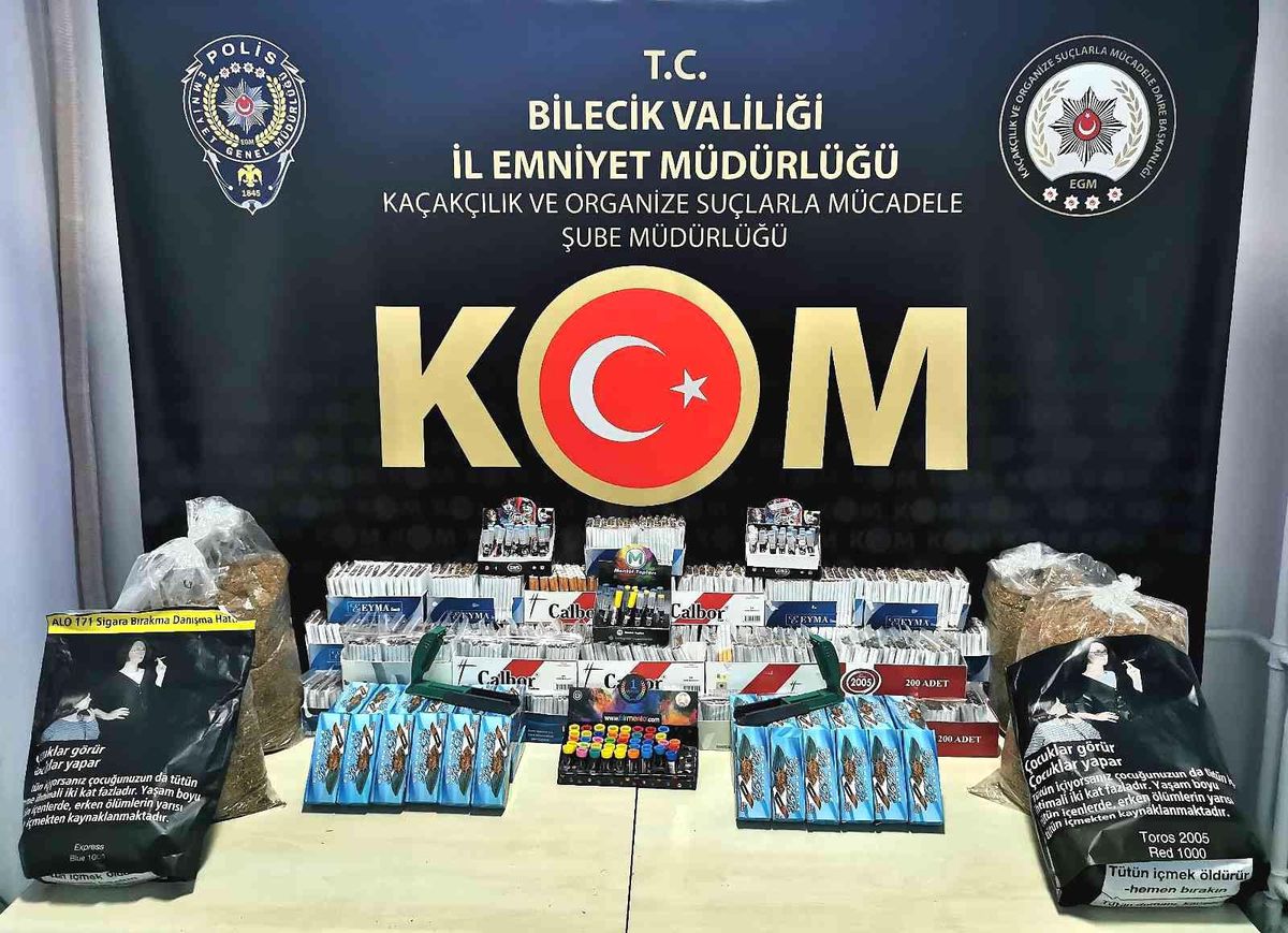Bilecik\'te kaçak tütün operasyonu