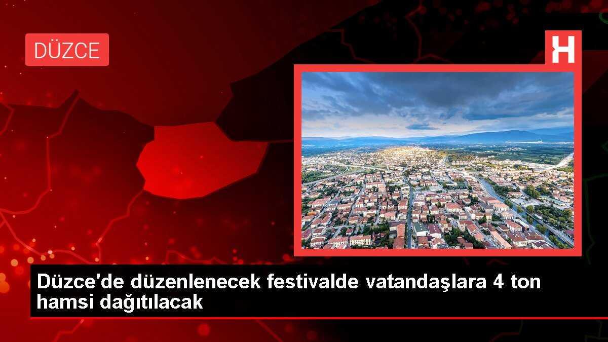Düzce'de düzenlenecek festivalde vatandaşlara 4 ton hamsi dağıtılacak