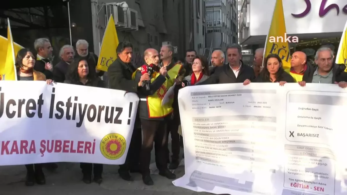 Eğitim Sen Bakan Özer\'e Karne Verdi... Eğitim Sen Genel Başkanı Kurul, "Bakanlığın Karnesi Sıfırlarla Dolu"