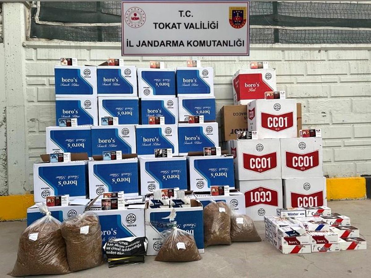 Niksar\'da 640 Bin adet boş makaron ele geçirildi