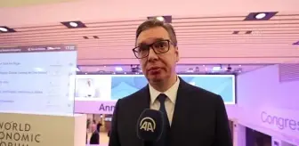 Sırbistan Cumhurbaşkanı Vucic, Dünya Ekonomik Forumu'nda AA'ya konuştu