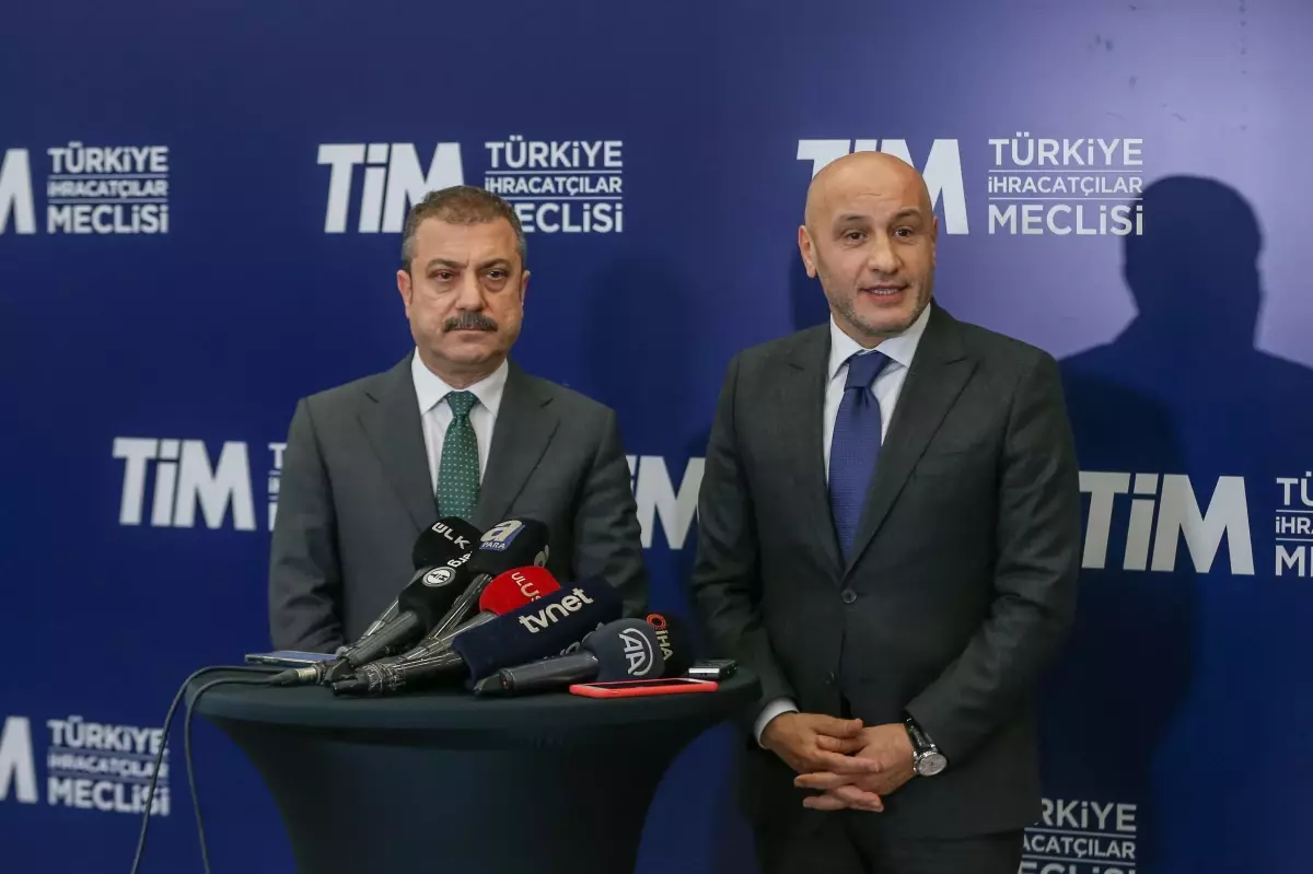 TCMB Başkanı Kavcıoğlu ihracatçılarla buluştu