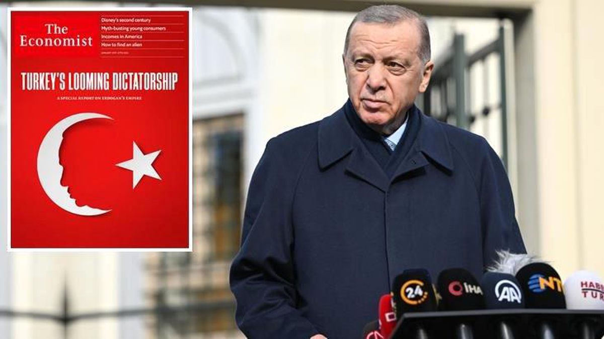 The Economist Dergisi'nin skandal kapağı canlı yayında Cumhurbaşkanı Erdoğan'a soruldu