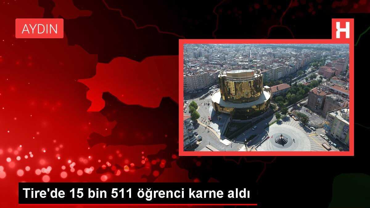 Tire'de 15 bin 511 öğrenci karne aldı