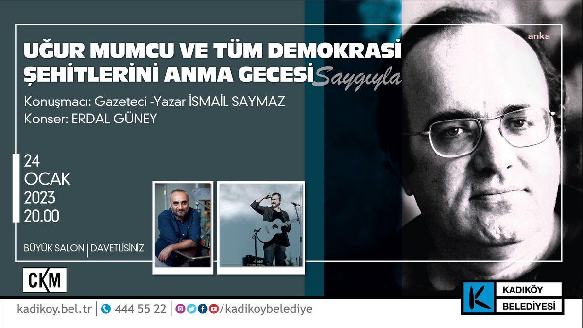 Uğur Mumcu, Kadıköy\'de Anılıyor