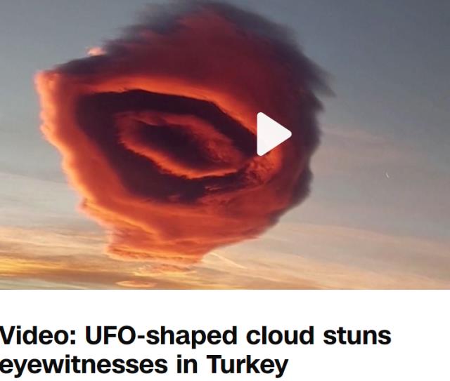 Bursa'daki ilginç bulut görüntüsü dünya basınında: Türkiye'de UFO benzeri bulutlar oluştu