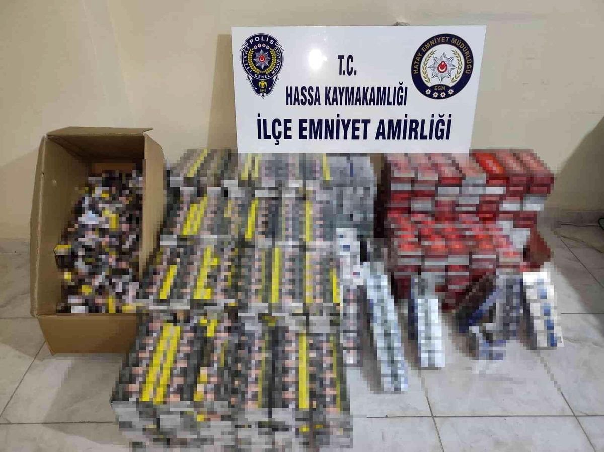 Hatay\'da 3 bin 750 paket gümrük kaçağı sigara ele geçirildi