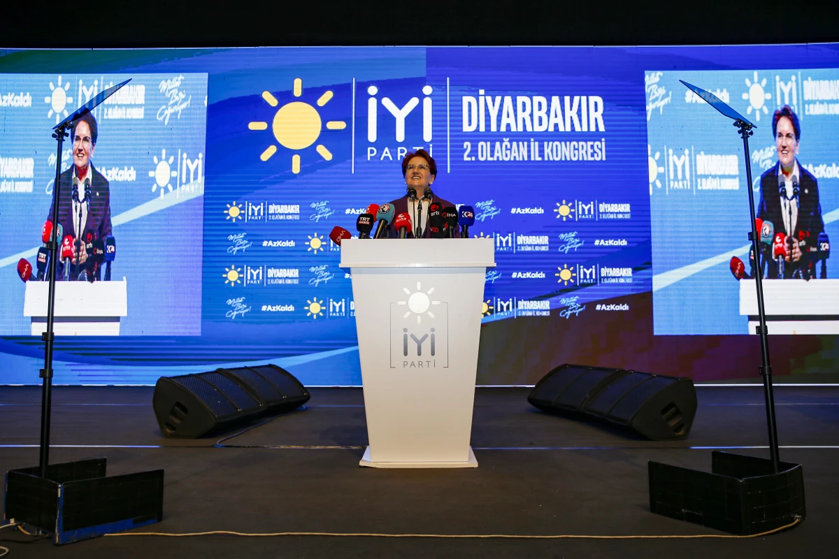 DİYARBAKIR - İYİ Parti Genel Başkanı Akşener, partisinin Diyarbakır İl Kongresi\'nde konuştu