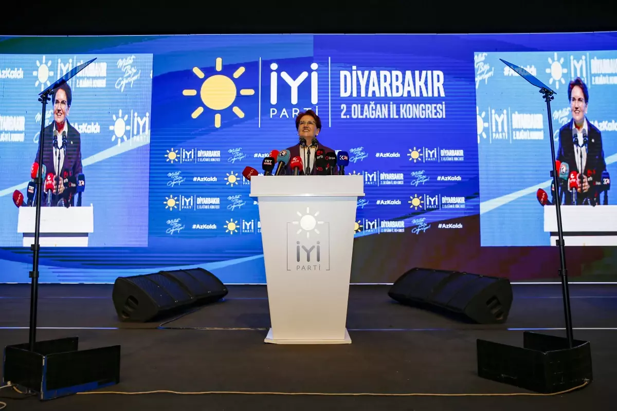 DİYARBAKIR - İYİ Parti Genel Başkanı Akşener, partisinin Diyarbakır İl Kongresi\'nde konuştu