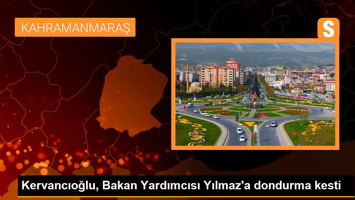 Kervancıoğlu, Bakan Yardımcısı Yılmaz\'a dondurma kesti