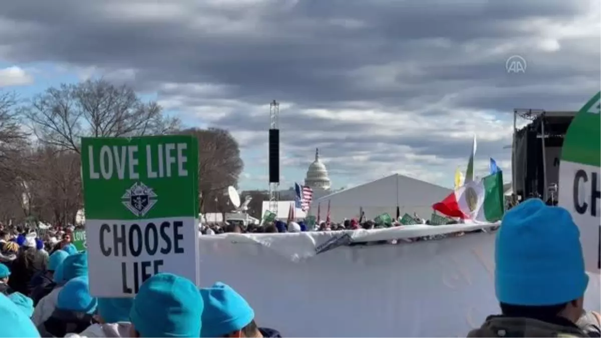WASHİNGTON - Kürtaj karşıtı protesto yürüyüşü gerçekleştirildi