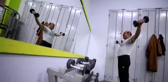 81 yaşında vücut geliştirme sporu yapan Filistinli Duveykat: 'Ruh yaşlanmaz'