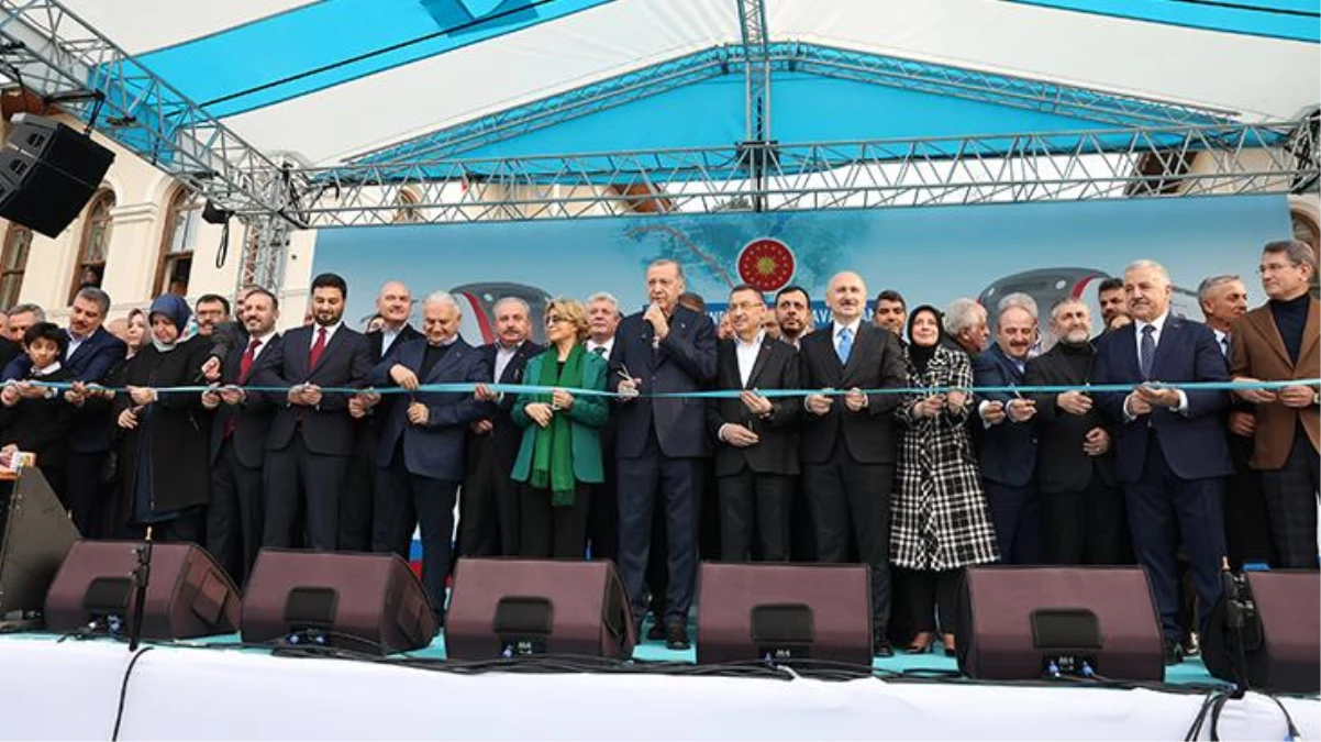 Açılış törenine Erdoğan\'ın yanı başındaki isim damga vurdu! Kurdeleyi beraber kestiler