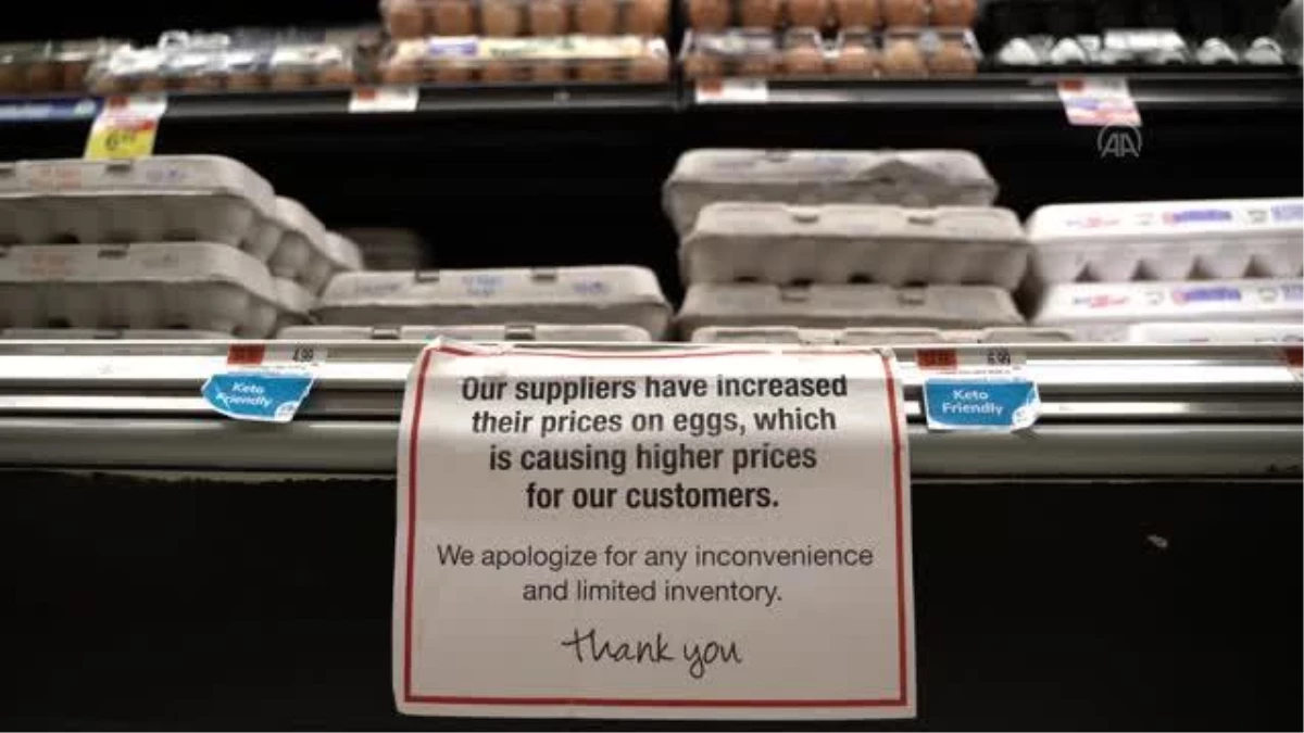 Kuş gribi salgını ve enflasyon, ABD\'de yumurta fiyatlarını uçurdu