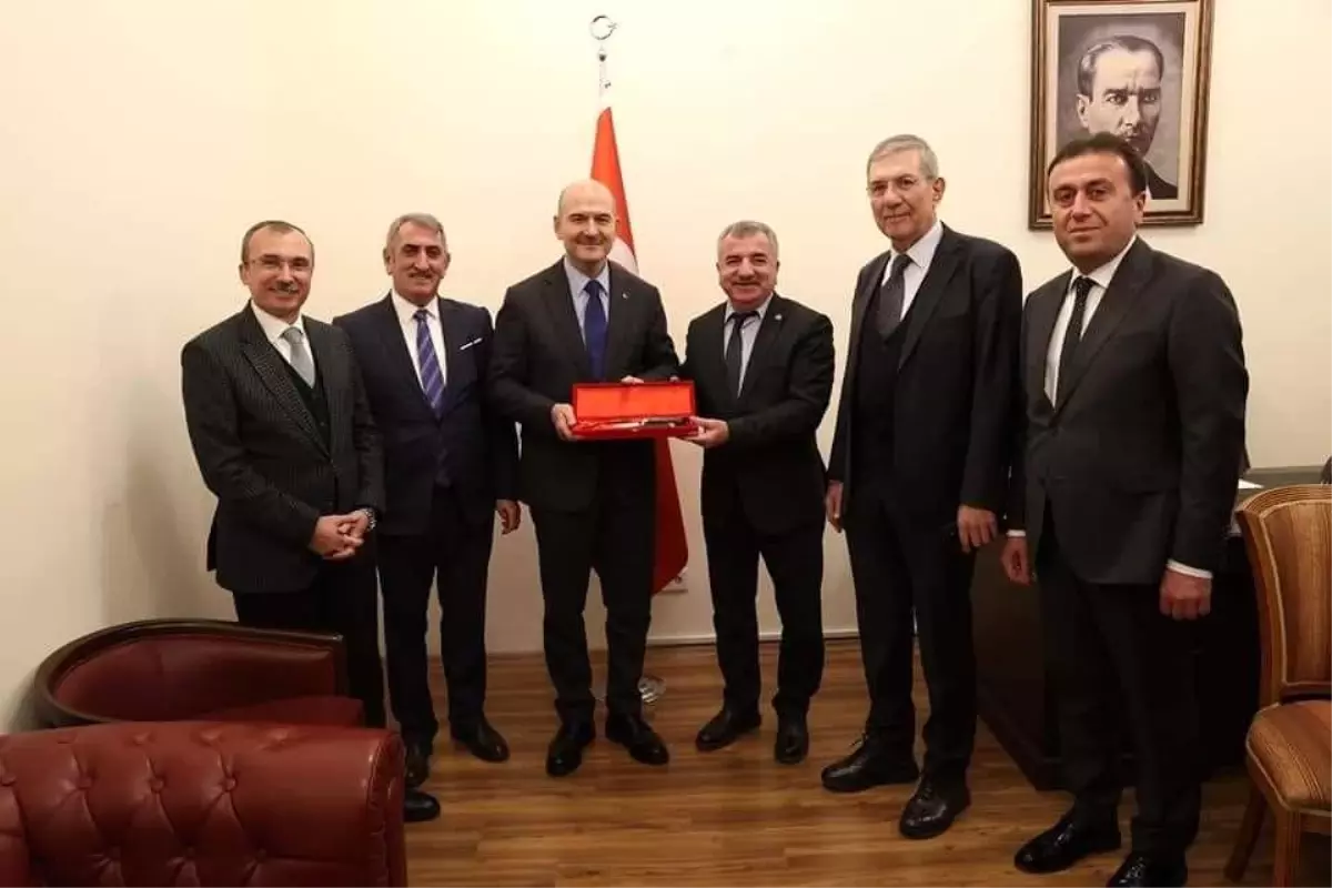 Bakanı Soylu, Samsunlu heyeti kabul etti