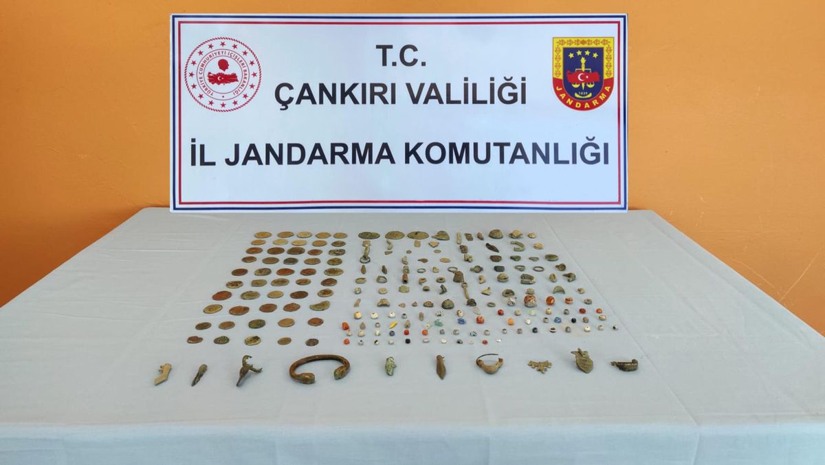 Çankırı\'da tarihi eser operasyonunda 2 şüpheli yakalandı