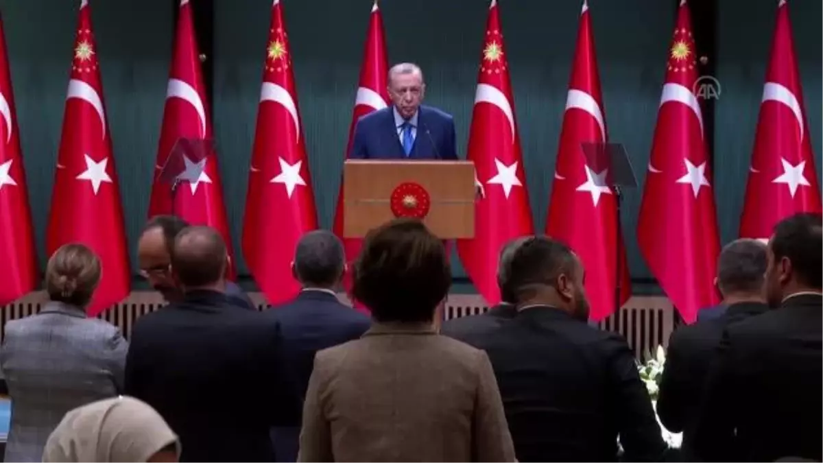 Cumhurbaşkanı Erdoğan, Kabine Toplantısı\'nın ardından millete seslendi: (1)