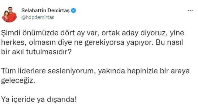 Gelecek Partisi'nden HDP açıklaması dengeleri değiştirecek: Ortak adaya doğru yönelme olabilir