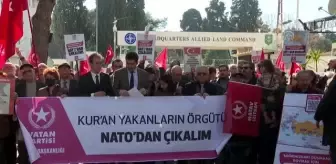 NATO karargahı önünde, İsveç'te Kur'an-ı Kerim'in yakılmasına tepki
