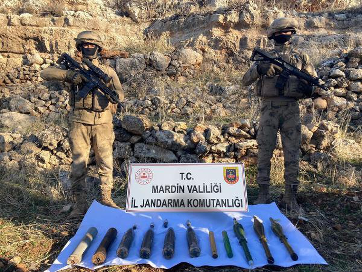 PKK\'ya ait ağır silah mühimmatı ele geçirildi