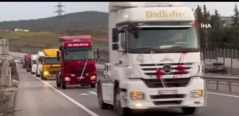 Sultanbeyli'de tır gelin arabası oldu