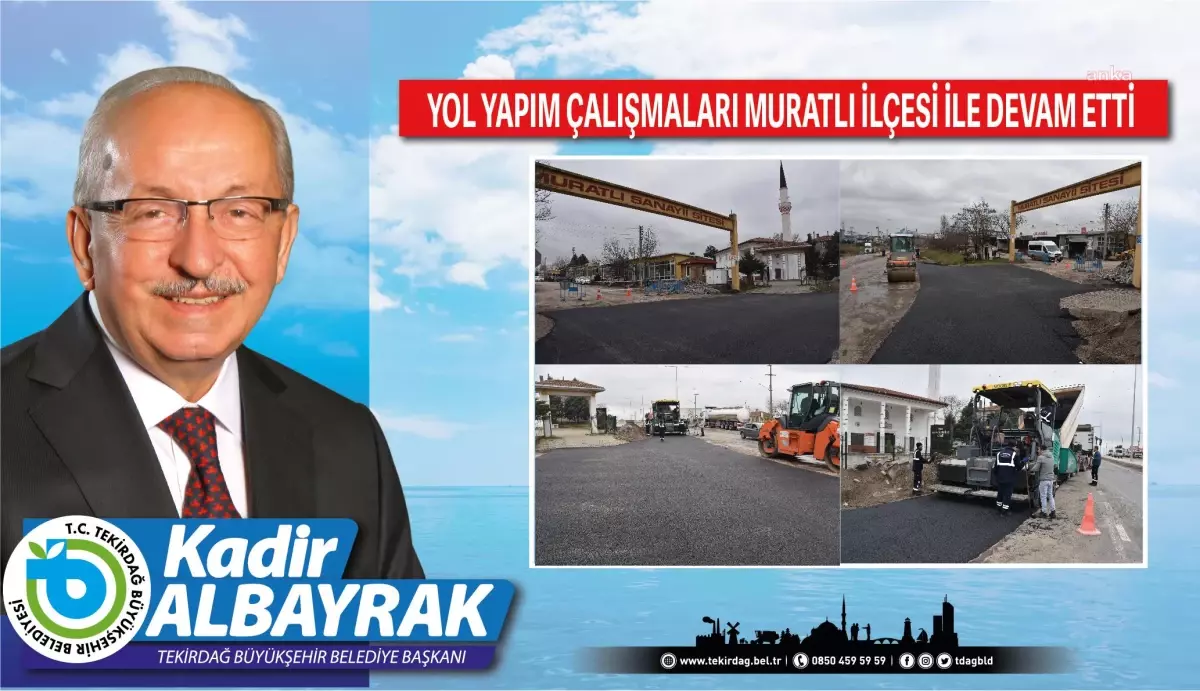 Tekirdağ Büyükşehir, Yol Yapım Çalışmalarına Devam Ediyor