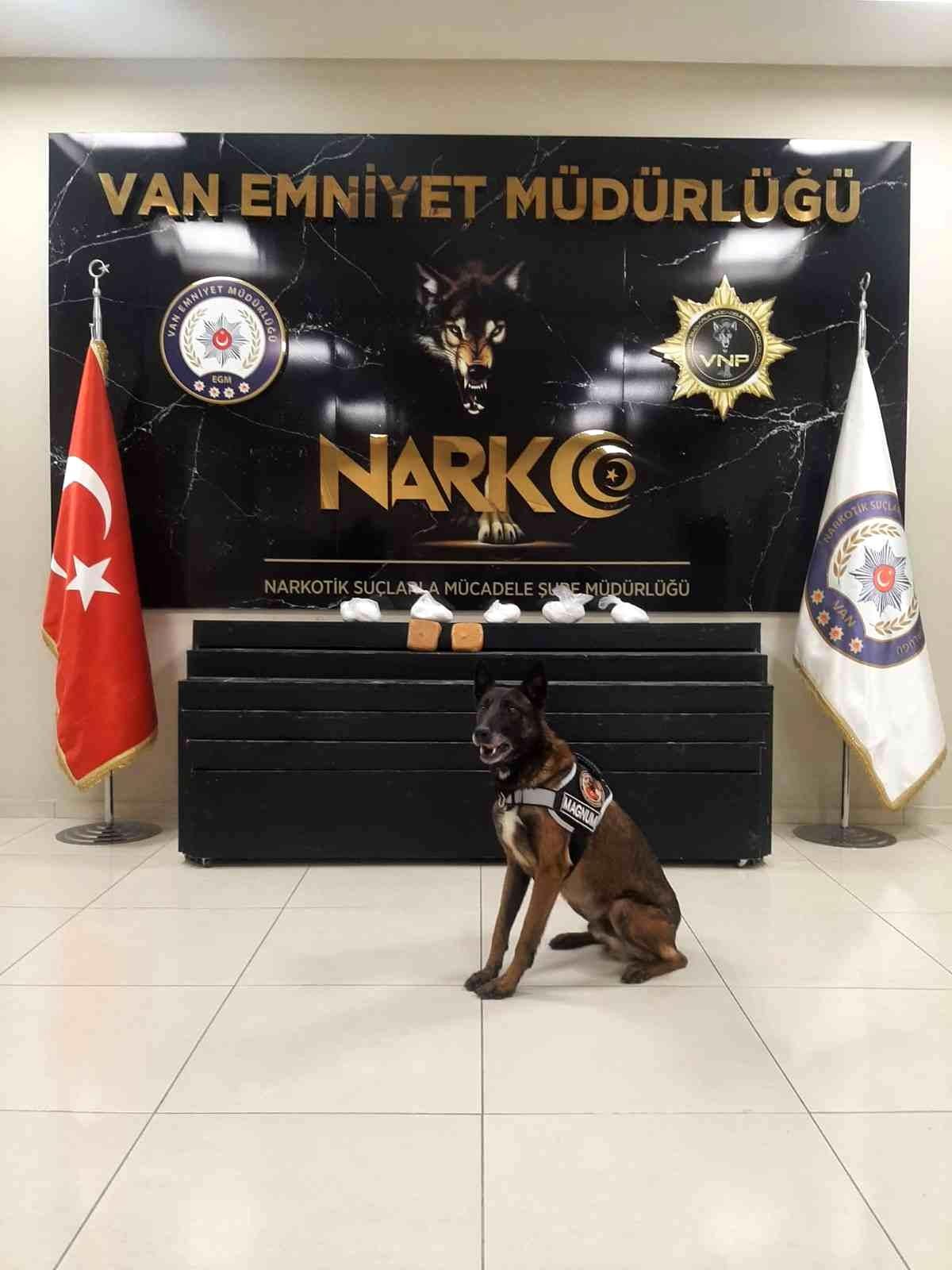 Van\'da 3 kilo 600 gram uyuşturucu ele geçirildi