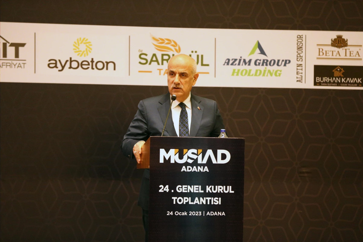 Tarım ve Orman Bakanı Kirişci, MÜSİAD Adana Şubesi Genel Kurulu\'nda konuştu
