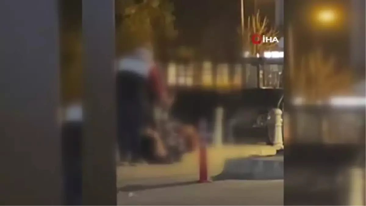 Eğlence mekanın otoparkında dehşet kamerada... Tekme tokat dövülen kadın 'Yapma' diyerek böyle feryat etti