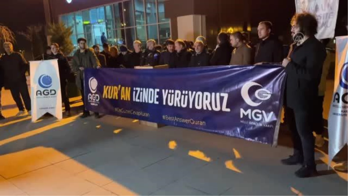 İsveç\'te Kur\'an-ı Kerim yakılması protesto edildi