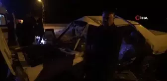 Kahramanmaraş'ta iki otomobil çarpıştı: 5 yaralı