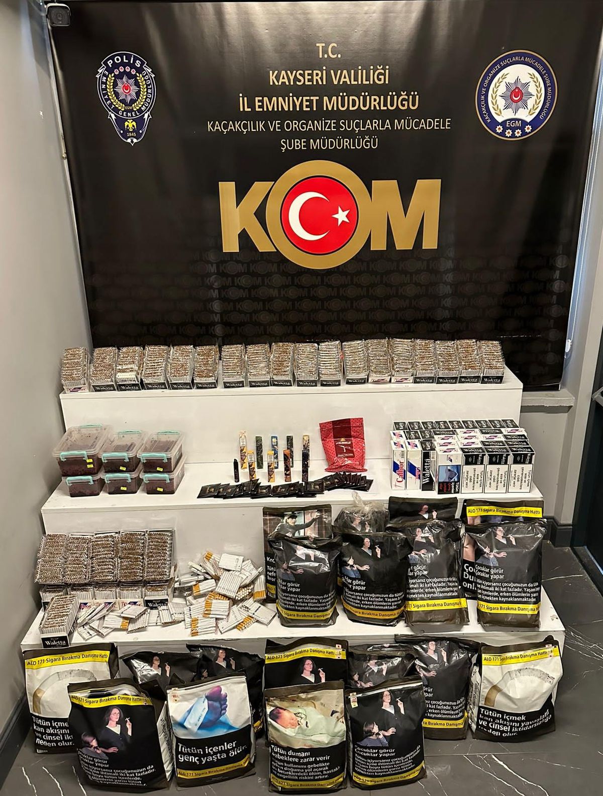 Kayseri\'de kaçakçılık operasyonunda 2 kişi yakalandı
