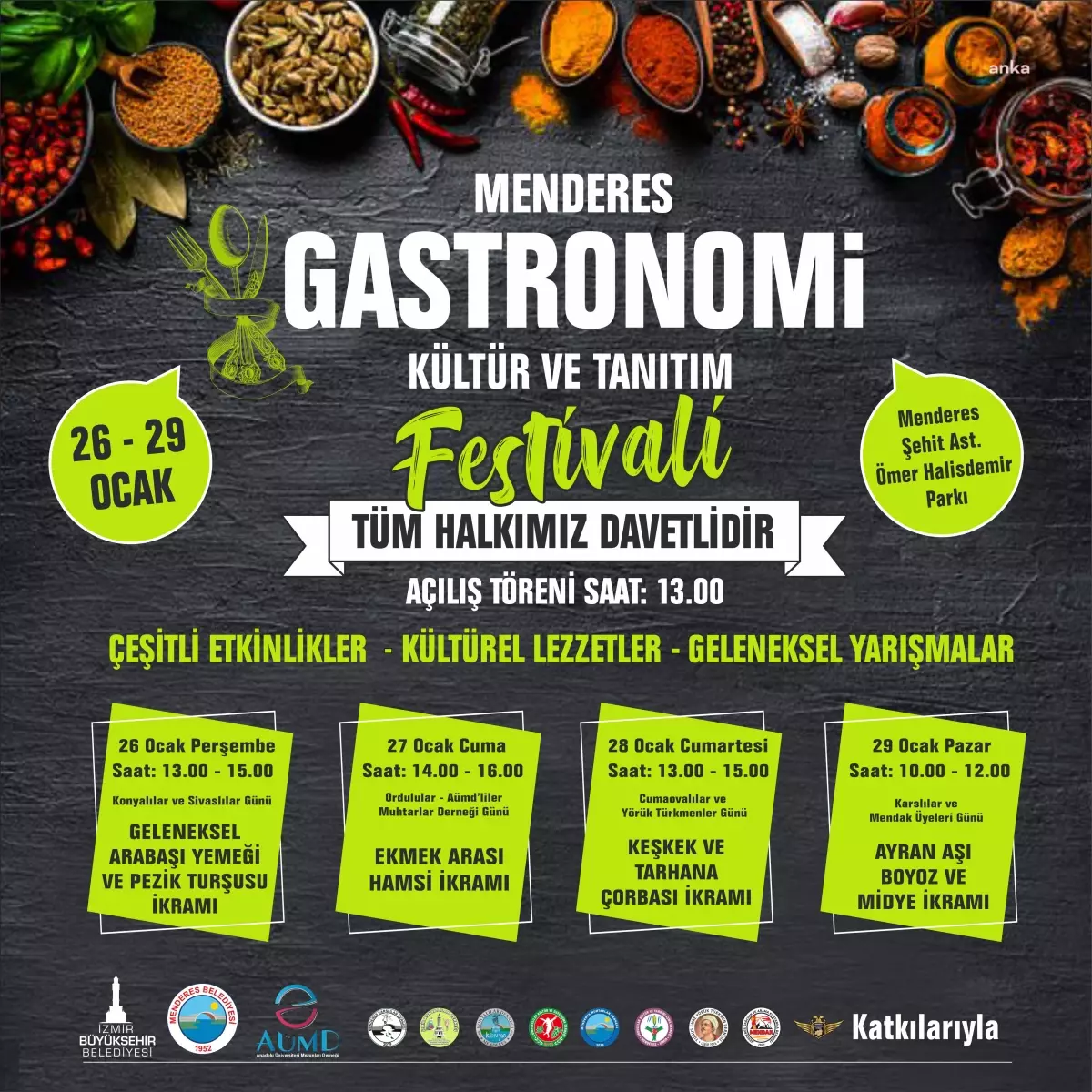 Menderes\'te \'Gastronomi Kültür ve Tanıtım Festivali\' Başlıyor