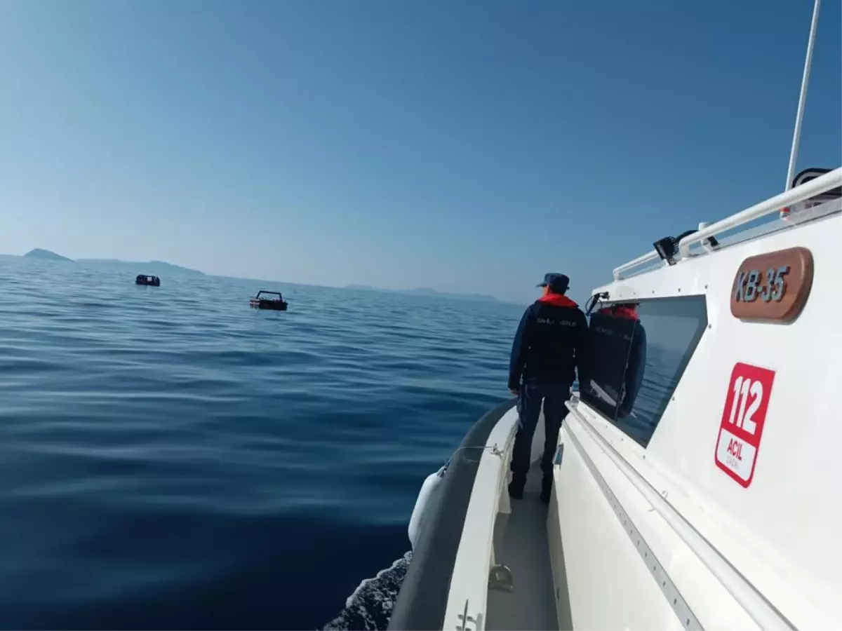 Muğla açıklarında 33 düzensiz göçmen kurtarıldı