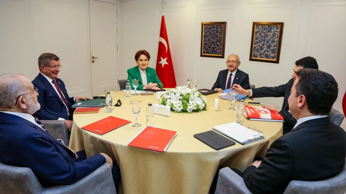 6\'lı masa toplantısının yapıldığı saatlerde CHP Genel Merkezi\'ne asılan afiş dikkat çekti! Herkes aynı soruyu soruyor