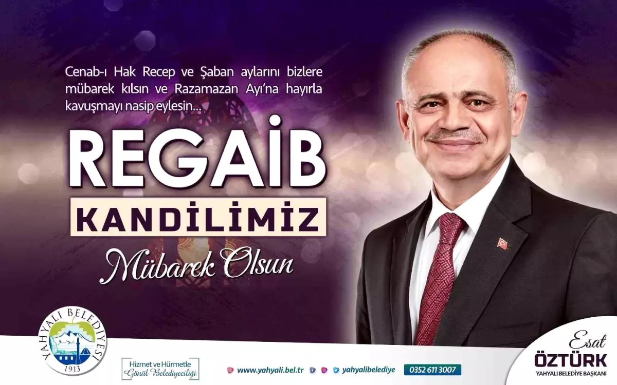 Başkan Öztürk\'ten Regaib Kandili Kutlama Mesajı