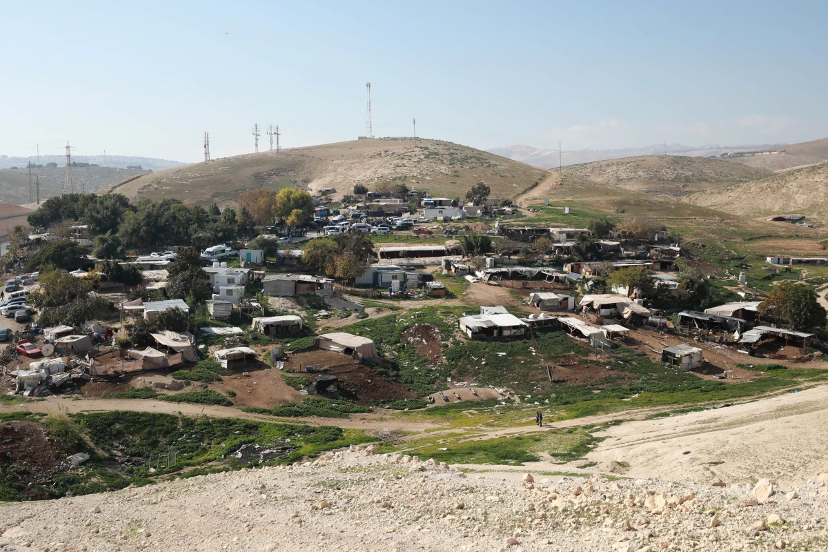 İsrailli siyasilerce yıkımı yeniden gündeme gelen Han el-Ahmer köyünün sakinleri direnmeye kararlı (1)