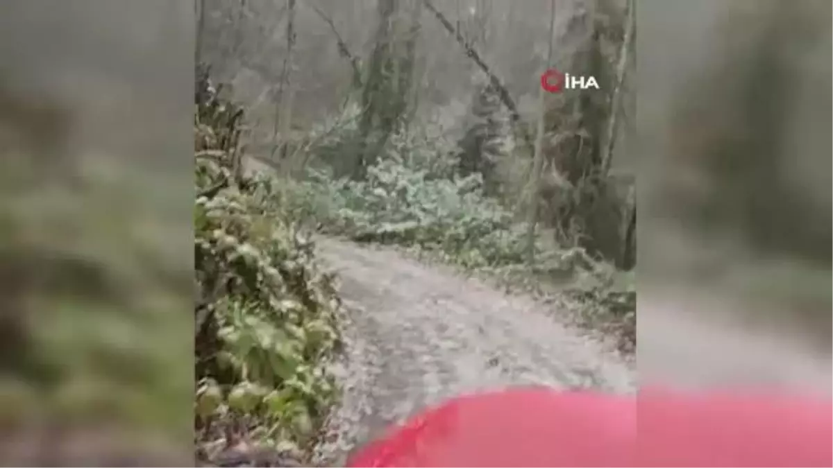 Karabük\'te yüksek kesimlerde kar yağışı başladı