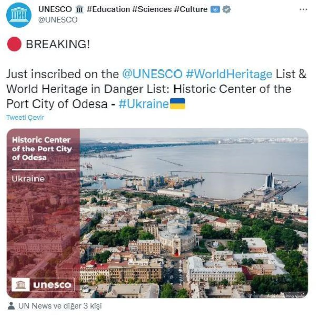 Odessa UNESCO\'nun Dünya Mirası Listesi\'ne girdi