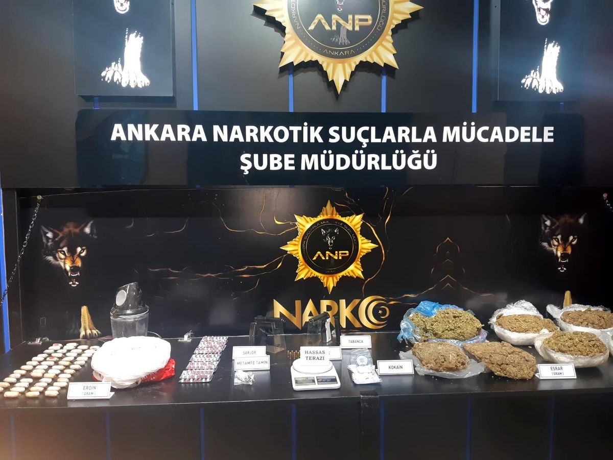 Başkentte narkotik operasyonu: 4 buçuk milyon liralık uyuşturucu ele geçirildi