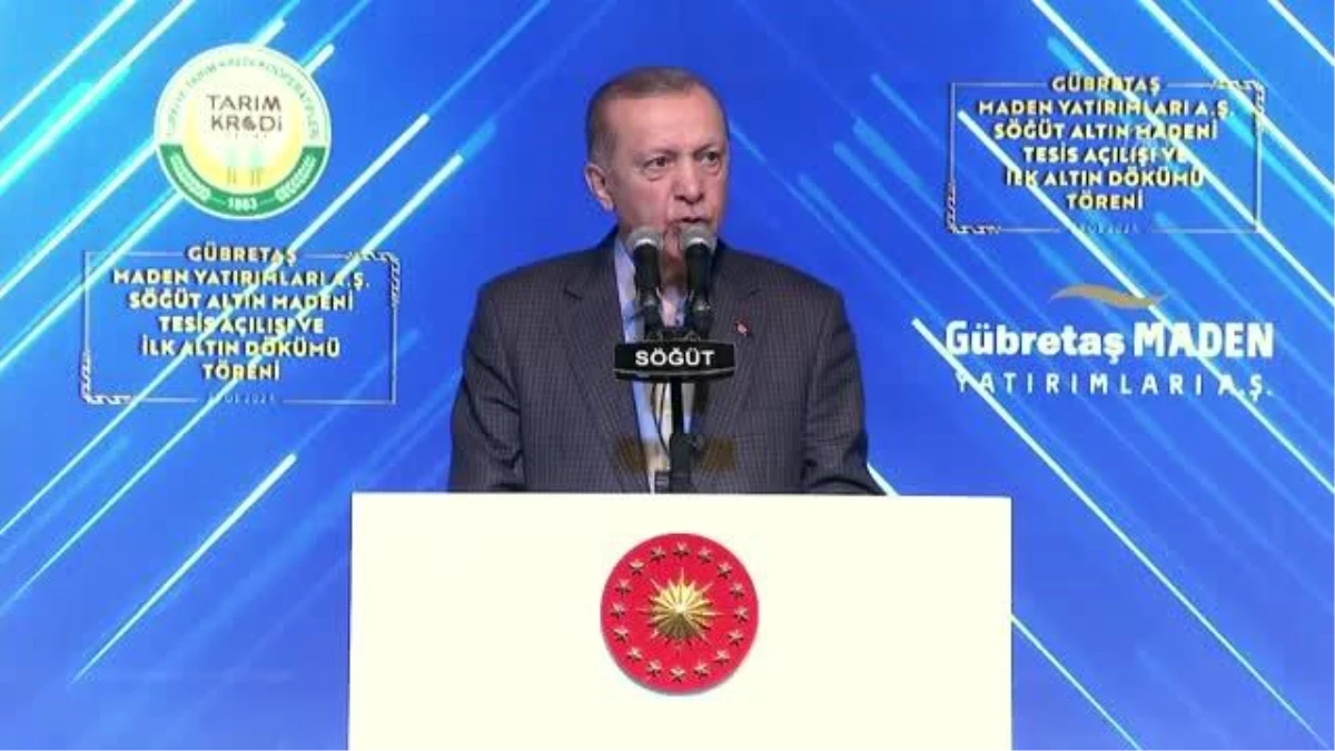 Cumhurbaşkanı Erdoğan: "Madencilik sektörümüzün gayri safi yurt içi hasılaya katkısını son 14 yılda 11 milyar liradan 93 milyar liraya çıkardık"