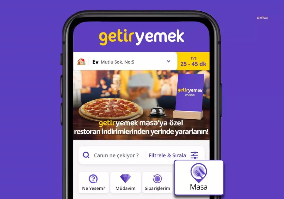 Getiryemek\'ten Yeni Hizmet: Getiryemek Masa