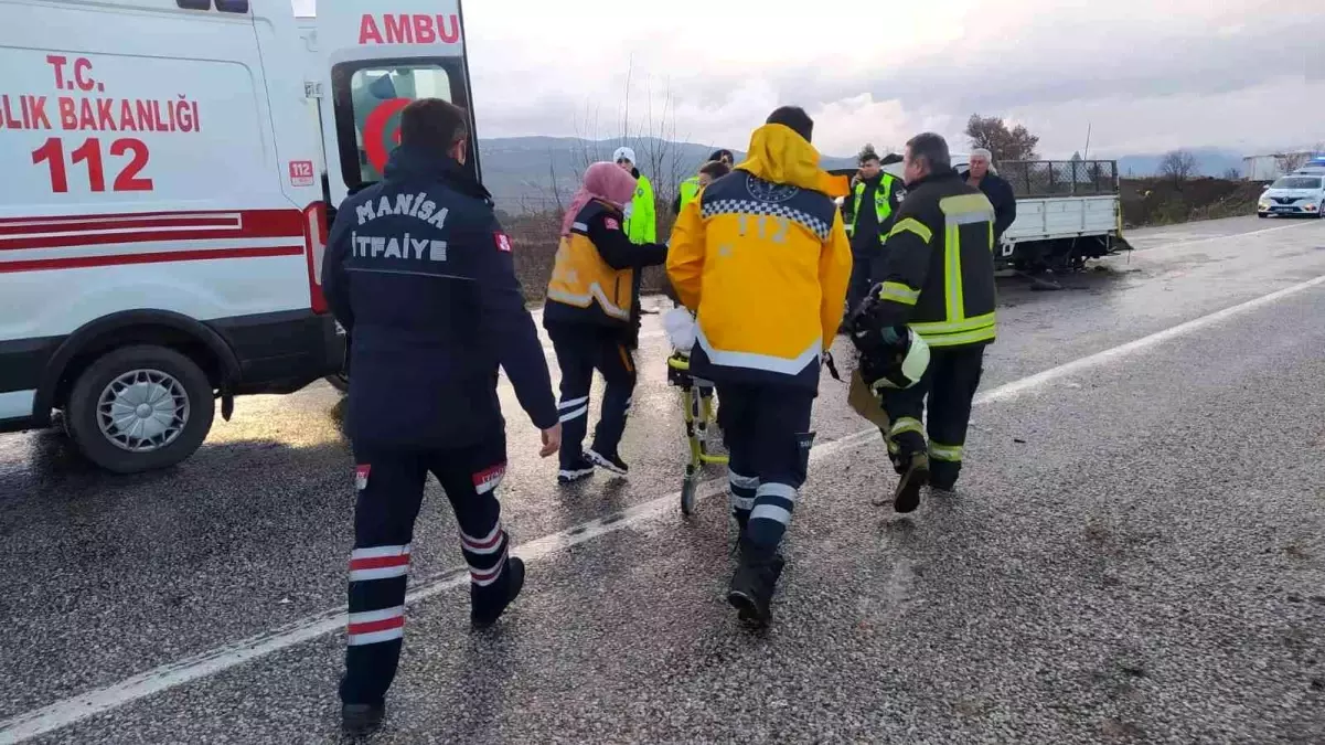 Manisa\'da yağmur kazaya neden oldu: 1 ölü, 1 yaralı