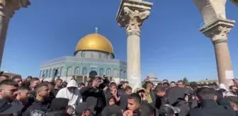 Mescid-i Aksa'da Cenin'e destek gösterisi (2)