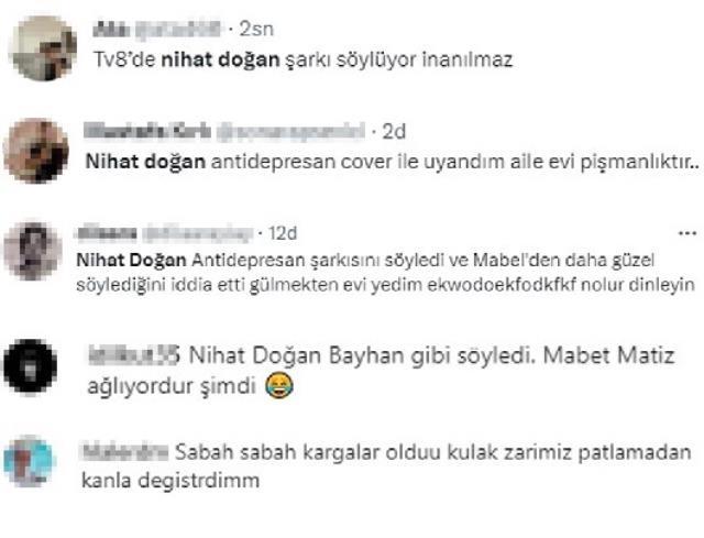 Nihat Doğan 'Antidepresan' şarkısını söyledi, performansı hiç beğenilmedi