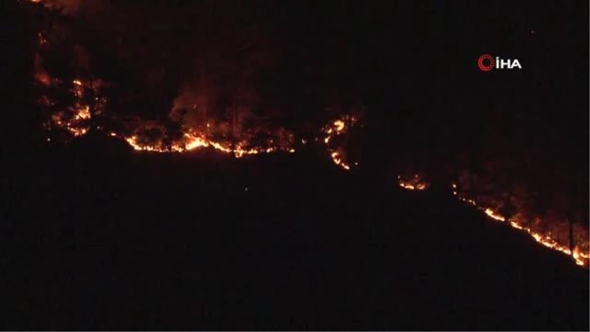Alanya\'daki orman yangına yakın yerleşim yeri boşaltıldı