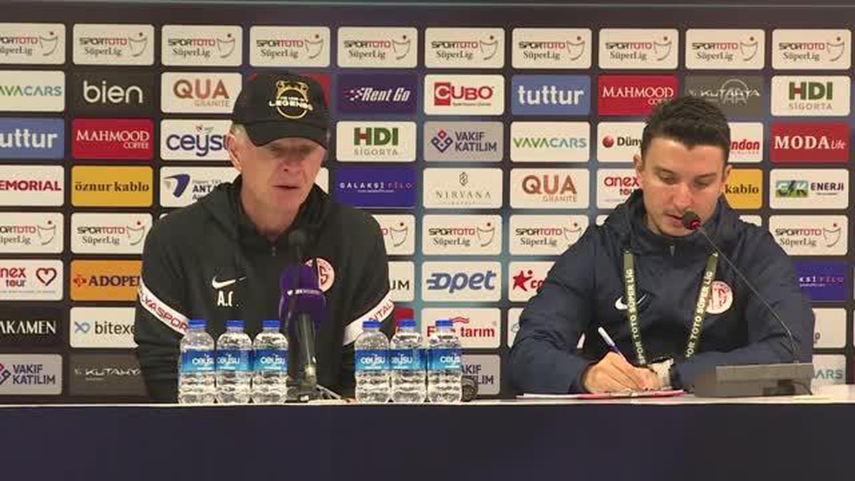 Antalyaspor - Ümraniyespor maçının ardından - Alfons Groenendijk