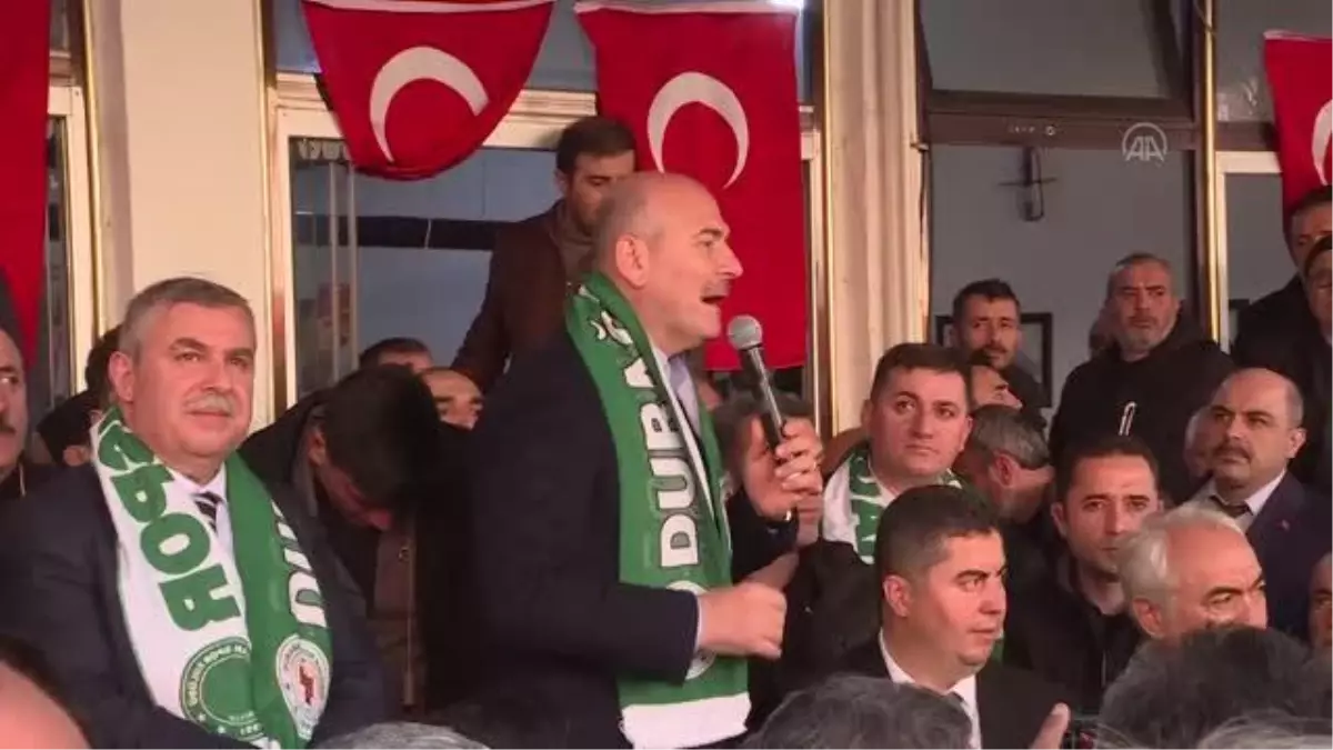 Bakan Soylu: "14 Mayıs gecesi Avrupa\'nın ve dünyanın şu an bize çelme takmaya çalışan bütün liderleri, Recep Tayyip Erdoğan\'ı kutlamak için sıraya...