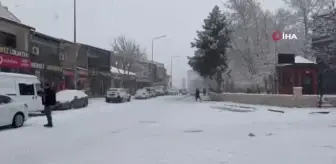 Elazığ'ın ilçelerinde kar yağışı etkili oldu