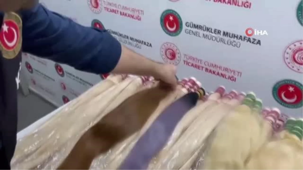 Sabiha Gökçen Havalimanı\'nda 4 valiz dolusu insan saçı ele geçirildi